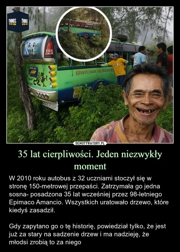 
    35 lat cierpliwości. Jeden niezwykły moment