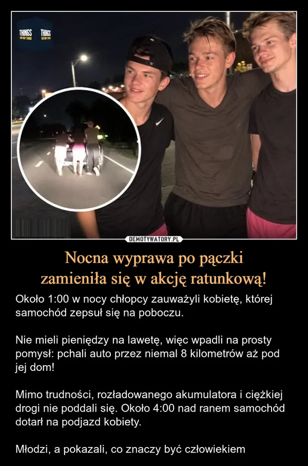 
    Nocna wyprawa po pączki zamieniła się w akcję ratunkową!