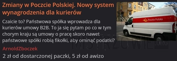 
    Zmiany w Poczcie Polskiej