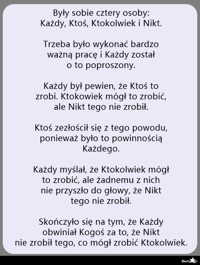 
     Przypowieść o odpowiedzialności 