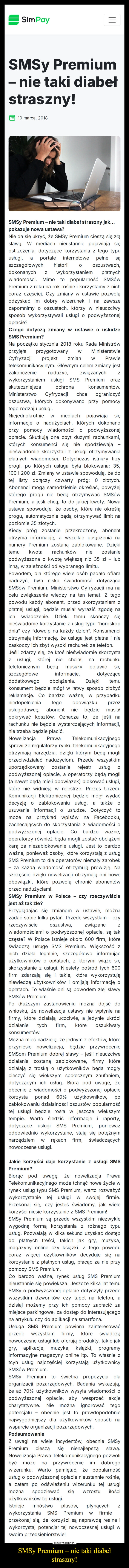 
    SMSy Premium – nie taki diabeł straszny!