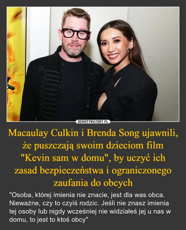 
    Macaulay Culkin i Brenda Song ujawnili, że puszczają swoim dzieciom film 