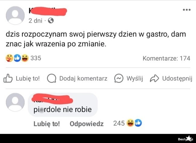 
    Pierwszy dzień w gastro 