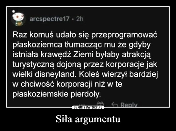 
    Siła argumentu