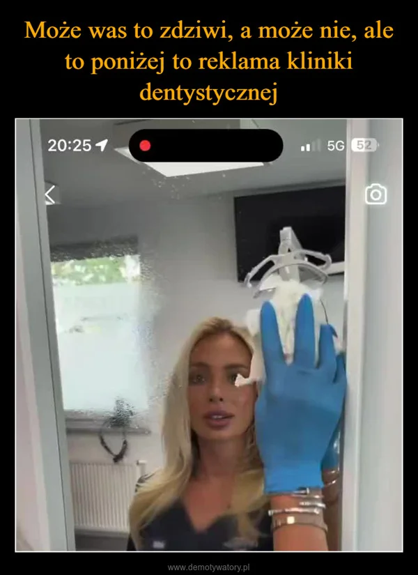 
    Może was to zdziwi, a może nie, ale to poniżej to reklama kliniki dentystycznej