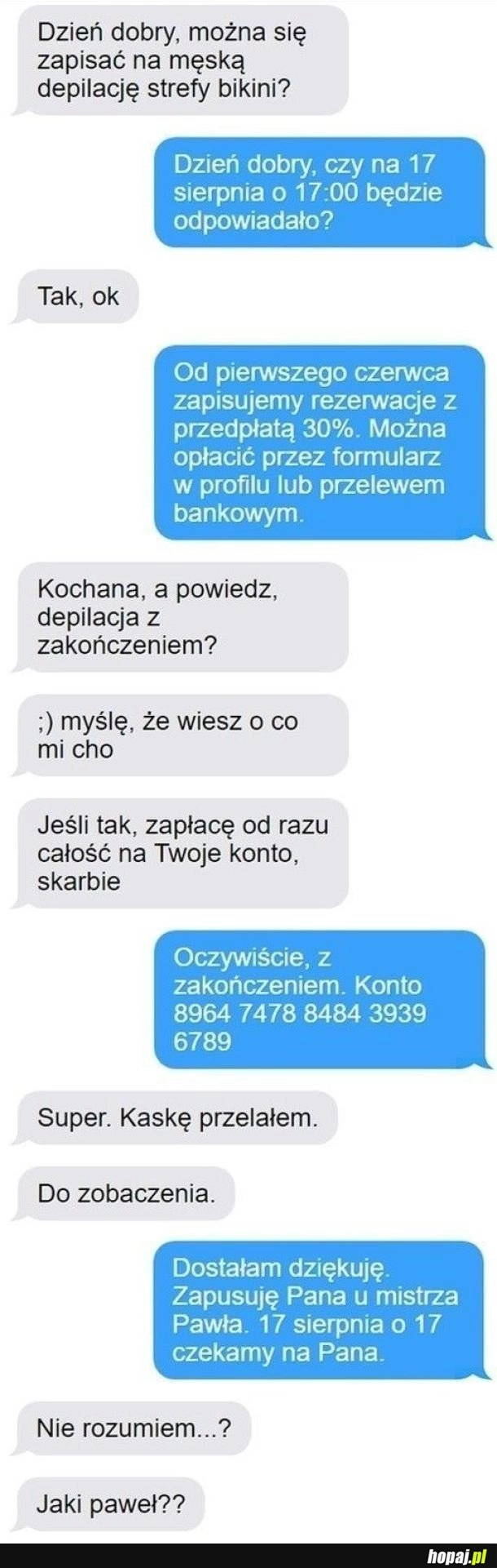 
    Depilacja z zakończeniem