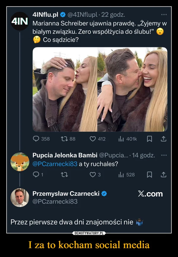 
    I za to kocham social media