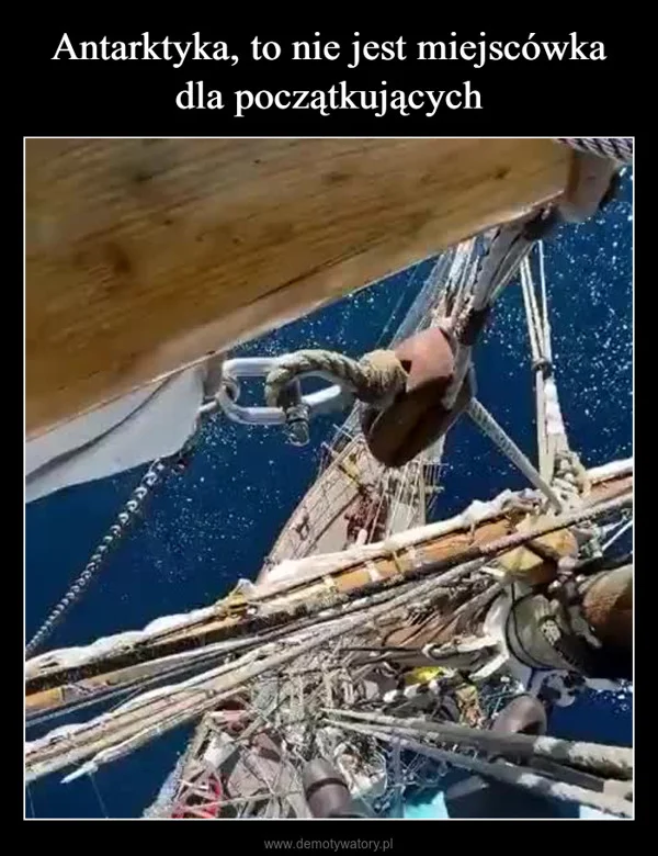 
    Antarktyka, to nie jest miejscówka dla początkujących