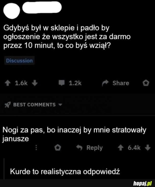
    Lepiej uciekać