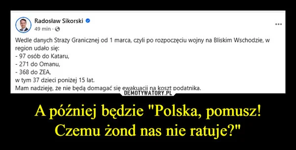 
    A później będzie 