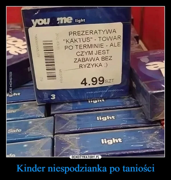 
    Kinder niespodzianka po taniości