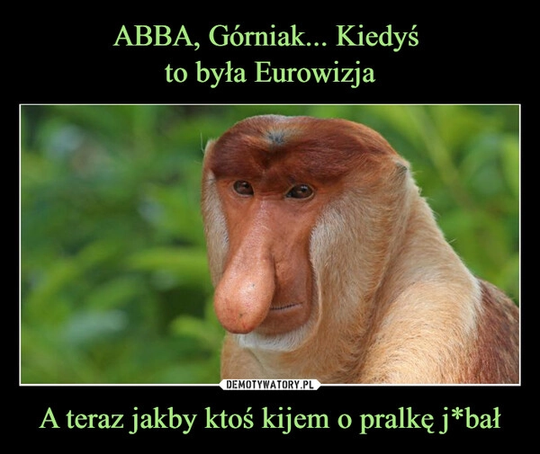 
    ABBA, Górniak... Kiedyś 
to była Eurowizja A teraz jakby ktoś kijem o pralkę j*bał