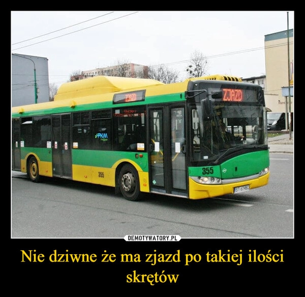 
    Nie dziwne że ma zjazd po takiej ilości skrętów