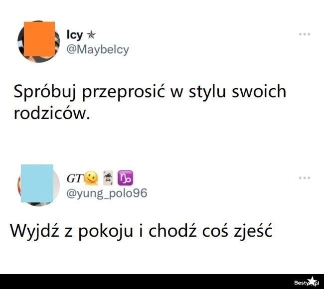 
    Przeprosiny w stylu rodziców 