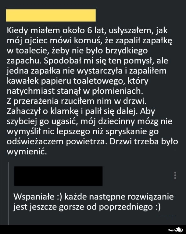 
    Sposób na brzydki zapach 