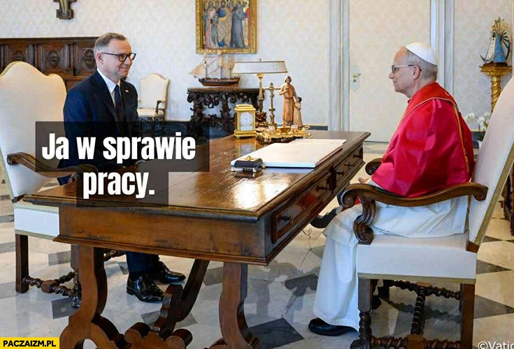 
    Duda na audiencji u papieża Leona: ja w sprawie pracy