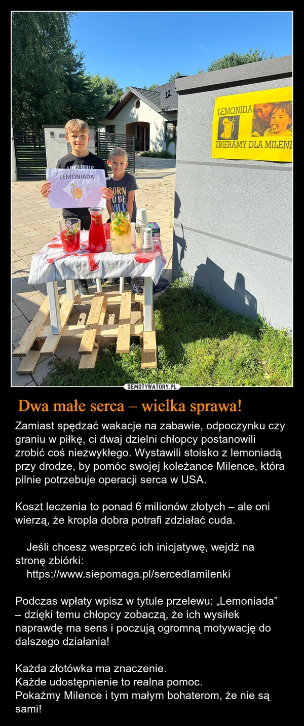 
    Dwa małe serca – wielka sprawa! ❤️