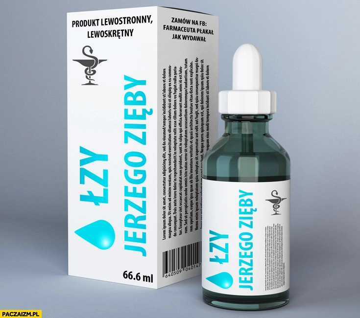 
    Łzy Jerzego Zięby produkt lewostronny lewoskrętny