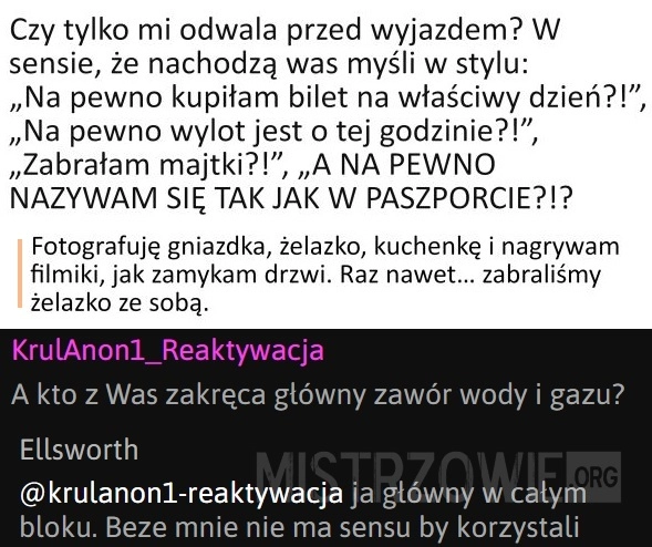 
    Przed wyjazdem