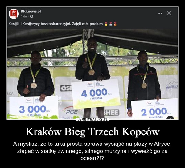 
    Kraków Bieg Trzech Kopców