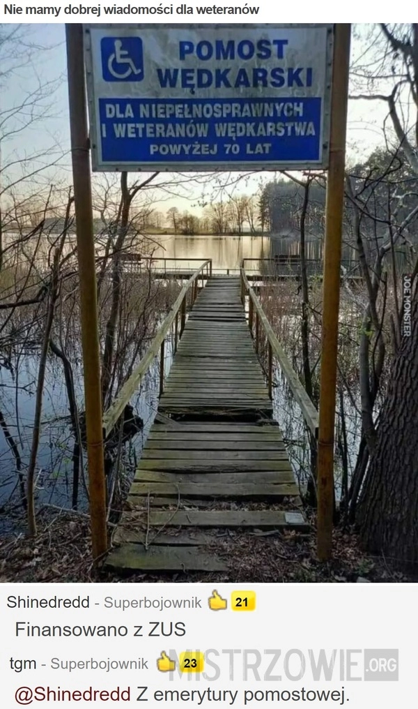 
    Nie mamy dobrej wiadomości dla weteranów