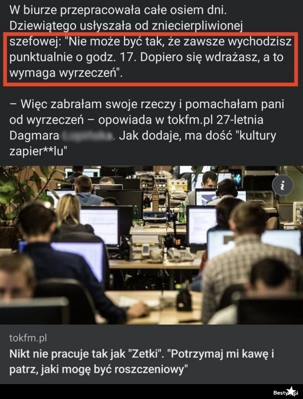 
    Ciekawa definicja roszczeniowości... 