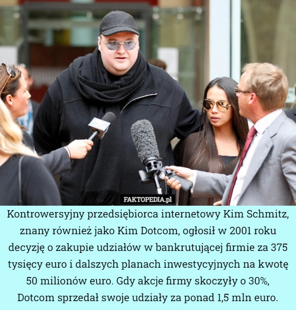 
    Kontrowersyjny przedsiębiorca internetowy Kim Schmitz, znany również jako