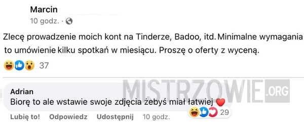 
    
			Kolega będzie miał łatwiej					