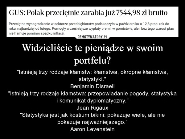 
    Widzieliście te pieniądze w swoim portfelu?