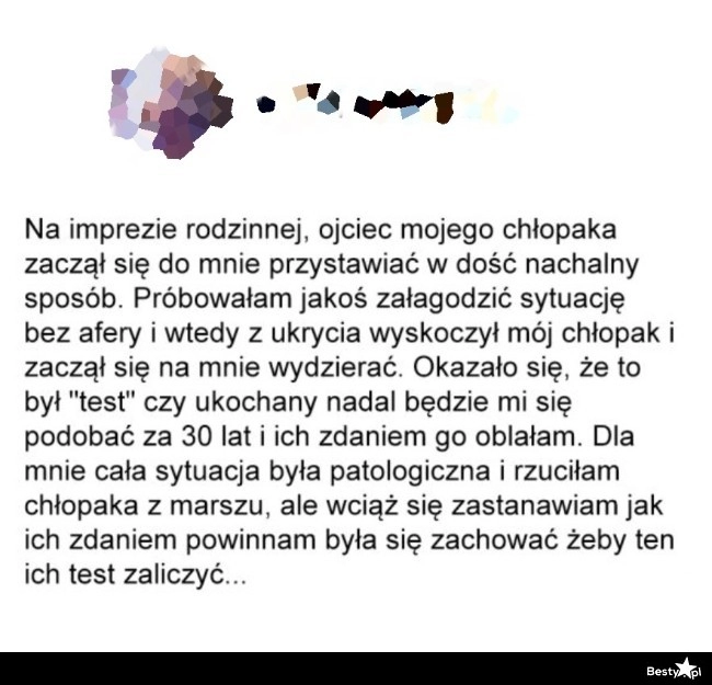 
    Przystawiający się ojciec chłopaka 