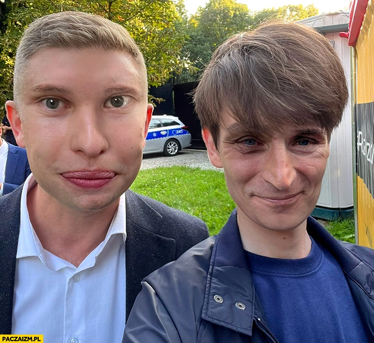 
    Szafarowicz Bąkiewicz zamiana twarzy face swap