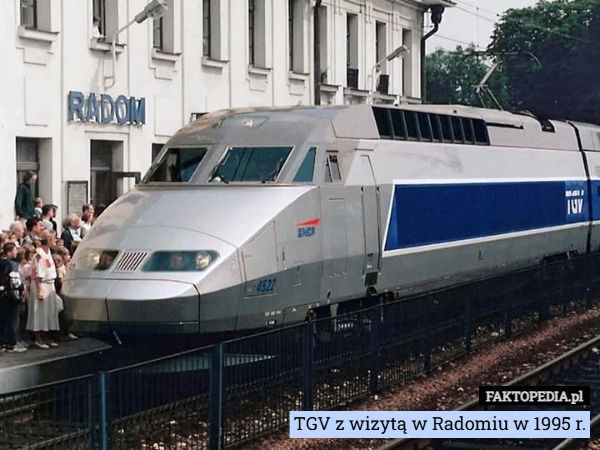 
    TGV z wizytą w Radomiu w 1995 r.