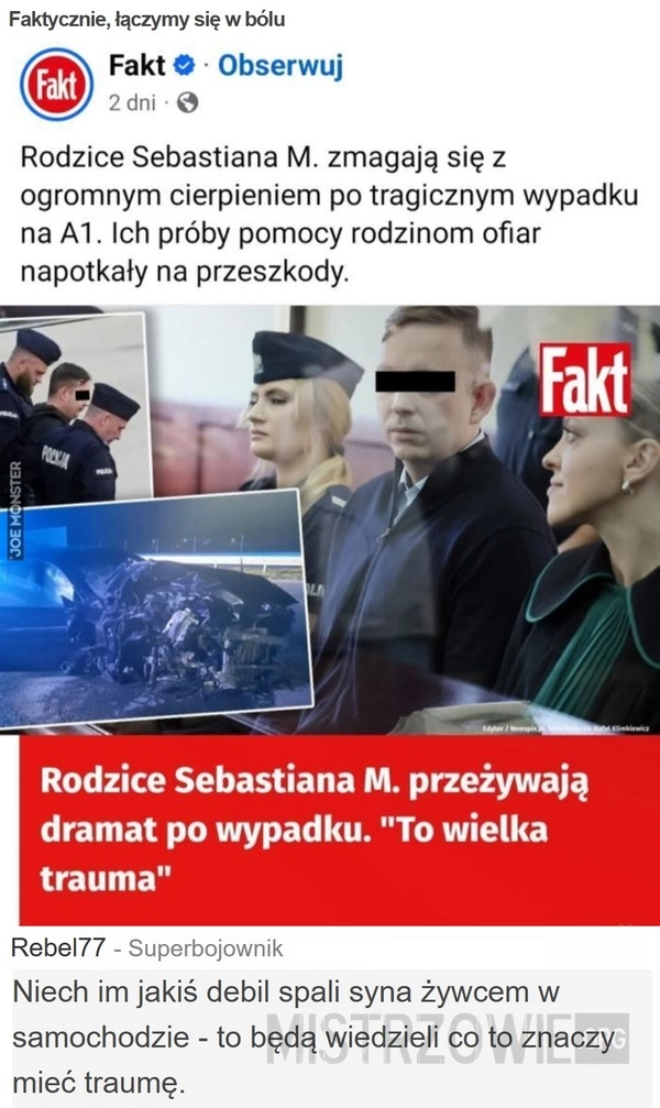 
    Faktycznie, łączymy się w bólu