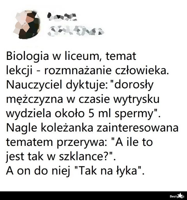 
    Temat rozmnażania w liceum 