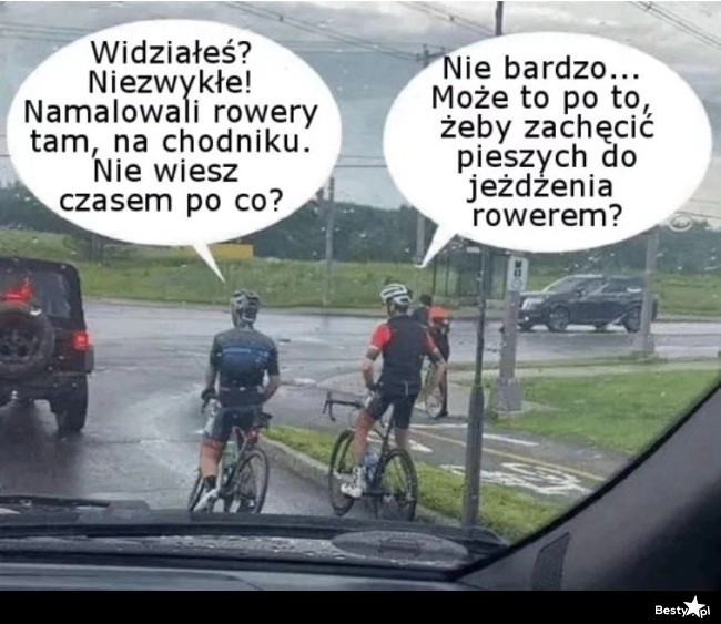 
    Rowerzyści 