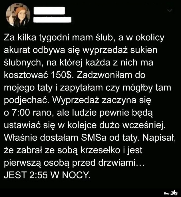 
    Wyprzedaż sukni ślubnych 