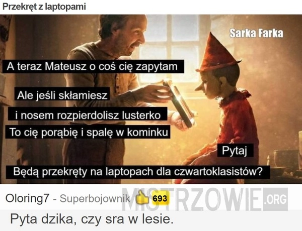 
    Przekręt z laptopami