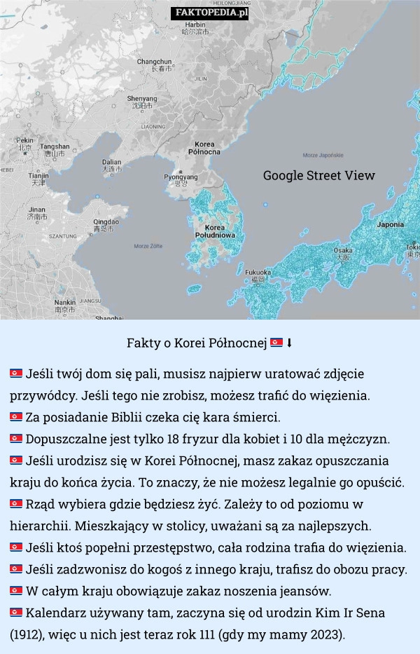 
    Fakty o Korei Północnej 