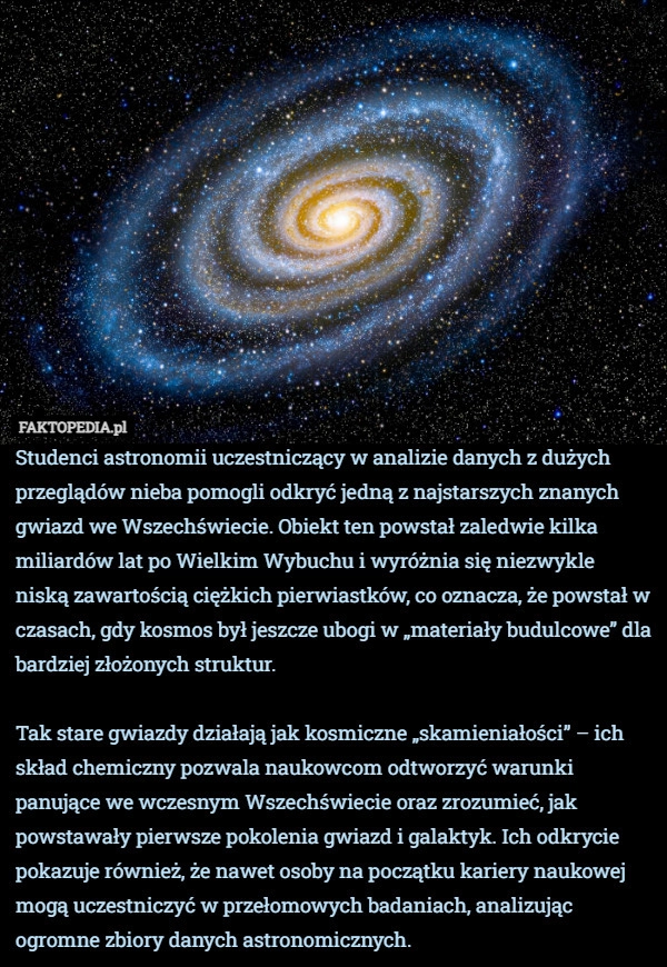 
    Studenci astronomii uczestniczący w analizie danych z dużych przeglądów