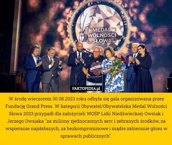 
    W środę wieczorem 30.08.2023 roku odbyła się gala organizowana przez Fundację