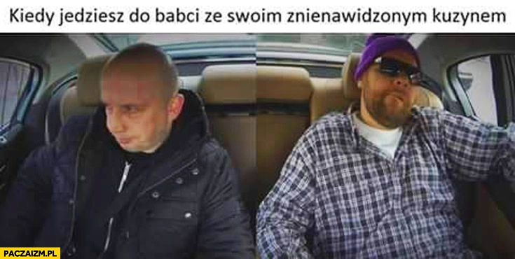 
    Kiedy jedziesz do babci ze swoim znienawidzonym kuzynem Peja Tede