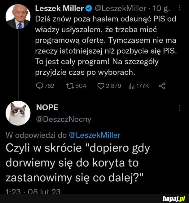 
    W folwarku zwierzęcym też chodziło o pozbycie się gospodarzy i dopiero potem myślenie co dalej