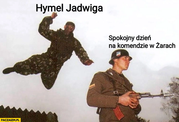 
    Spokojny dzień na komendzie w Żarach Hymel Jadwiga atakuje z zaskoczenia