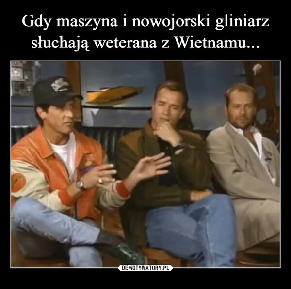 
    Gdy maszyna i nowojorski gliniarz słuchają weterana z Wietnamu...