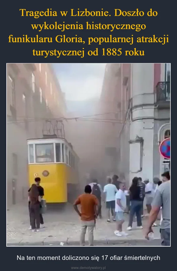 
    Tragedia w Lizbonie. Doszło do wykolejenia historycznego funikularu Gloria, popularnej atrakcji turystycznej od 1885 roku