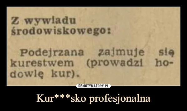 
    Kur***sko profesjonalna
