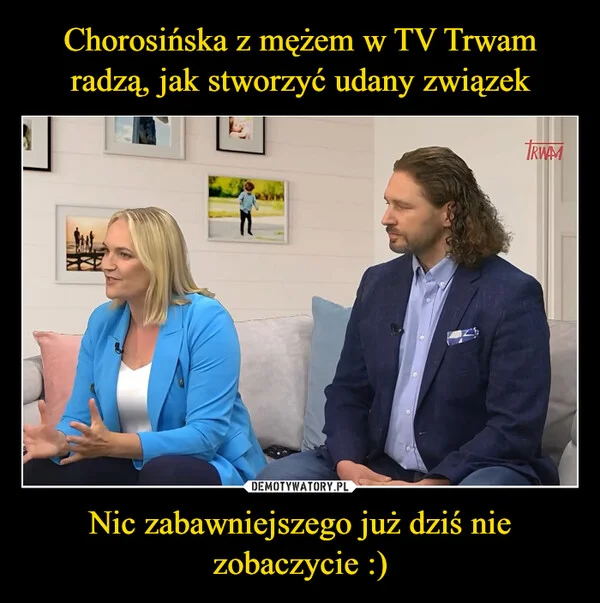 Chorosińska z mężem w TV Trwam radzą, jak stworzyć udany związek Nic zabawniejszego już dziś nie zobaczycie :)