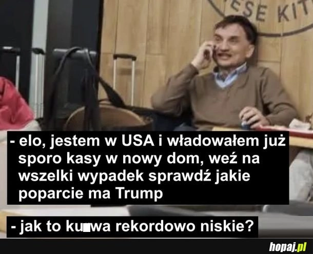 
    Czyli jednak wybrał USA xD