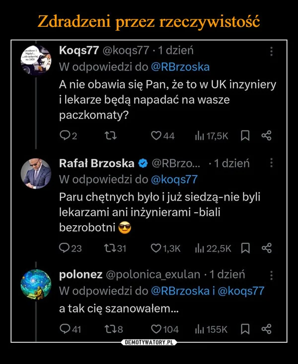 Zdradzeni przez rzeczywistość