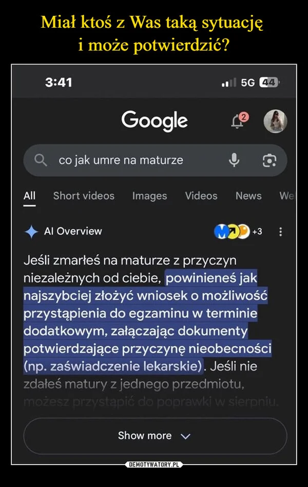 
    Miał ktoś z Was taką sytuację i może potwierdzić?